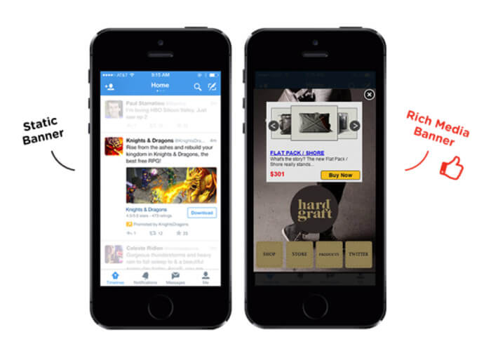 تبلیغات موبایلی در بنرهای تعاملی